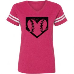 Ladies Relaxed Fit Vintage Sports Tee