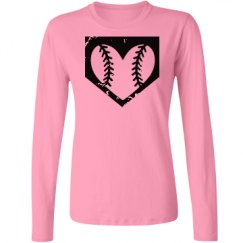 Ladies Relaxed Fit Basic Long Sleeve Tee