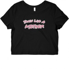 Ladies Slim Fit Crop Top Tee