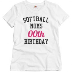 Customize softball moms birthday