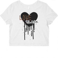 Ladies Slim Fit Crop Top Tee