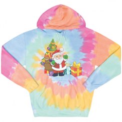 Unisex Tie-Dye Fleece Hoodie