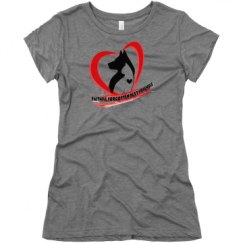 Ladies Slim Fit Super Soft Triblend Tee