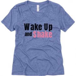 Ladies Relaxed Fit Super Soft Triblend V-Neck Tee