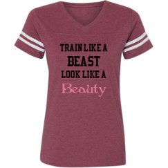 Ladies Relaxed Fit Vintage Sports Tee