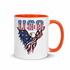 11oz Ceramic Mug with Color Inside