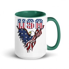 15oz Ceramic Mug with Color Inside