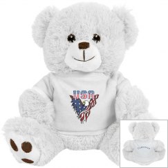 Patriotic American Eagle Bear