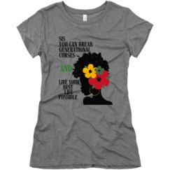 Ladies Slim Fit Super Soft Triblend Tee