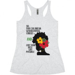 Ladies Slim Fit Super Soft Racerback Triblend Tank