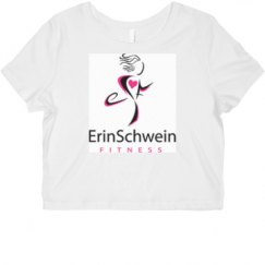 Ladies Slim Fit Crop Top Tee