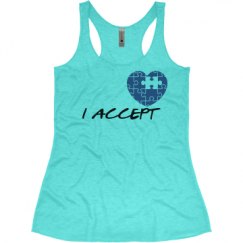 Ladies Slim Fit Super Soft Racerback Triblend Tank