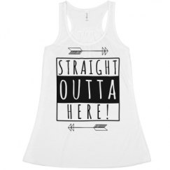 Ladies Flowy Racerback Tank