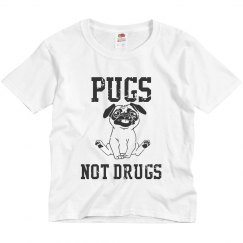 Pugs not drugs tshirt
