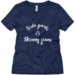 Ladies Relaxed Fit V-Neck Tee