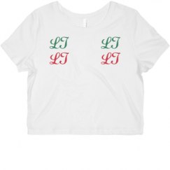 Ladies Slim Fit Crop Top Tee