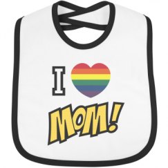 Infant Contrast Trim Bib