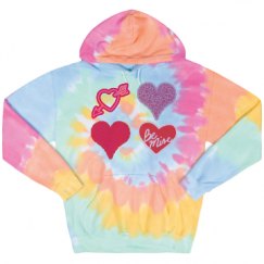 Unisex Tie-Dye Fleece Hoodie