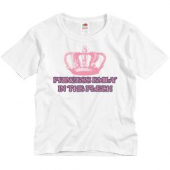 Girl Princess in the Flesh Shirt