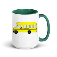 15oz Ceramic Mug with Color Inside