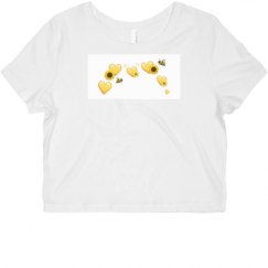 Ladies Slim Fit Crop Top Tee