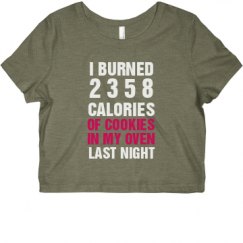 Ladies Slim Fit Crop Top Tee