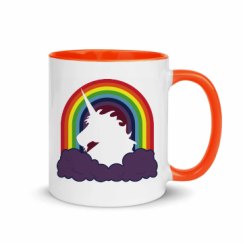 11oz Ceramic Mug with Color Inside