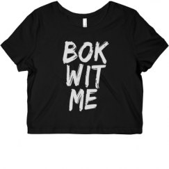 Ladies Slim Fit Crop Top Tee