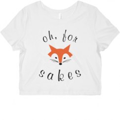 Ladies Slim Fit Crop Top Tee