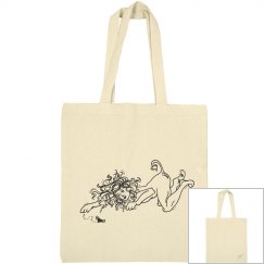Lion Head Drawing Tote Bag