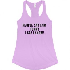 Ladies Slim Fit Racerback Tank Top