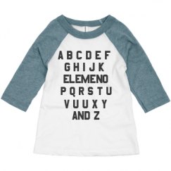 Toddler 3/4 Sleeve Raglan Tee