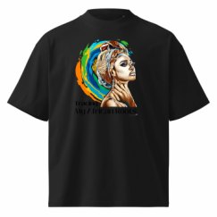 Unisex Organic Oversized High Neck T-Shirt