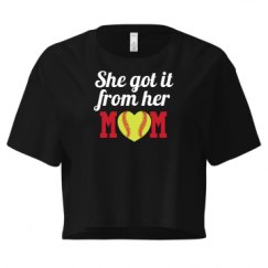 Ladies Festival Cali Crop Top Tee