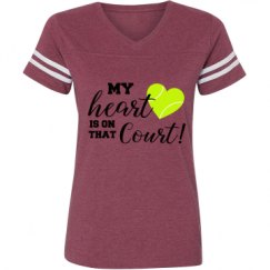 Ladies Relaxed Fit Vintage Sports Tee