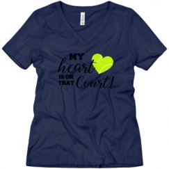 Ladies Relaxed Fit V-Neck Tee
