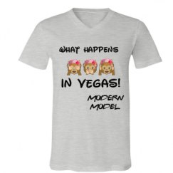 Unisex V-Neck Jersey Tee