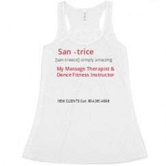 Ladies Flowy Racerback Tank