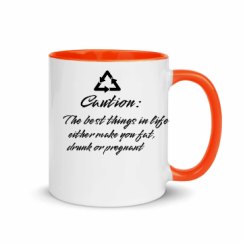 11oz Ceramic Mug with Color Inside