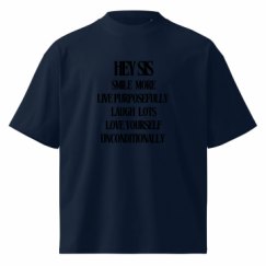 Unisex Organic Oversized High Neck T-Shirt