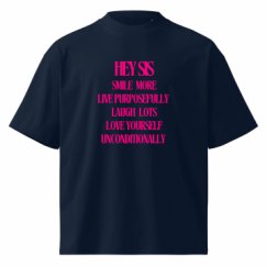Unisex Organic Oversized High Neck T-Shirt