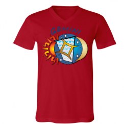 Unisex V-Neck Jersey Tee