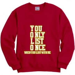 Unisex Film and Foil Crewneck Sweatshirt