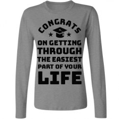 Ladies Relaxed Fit Basic Long Sleeve Tee