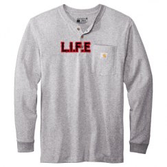 Unisex Carhartt Long Sleeve Henley Tee 