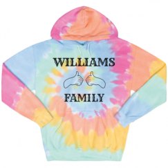 Unisex Tie-Dye Fleece Hoodie