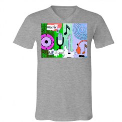 Unisex V-Neck Jersey Tee