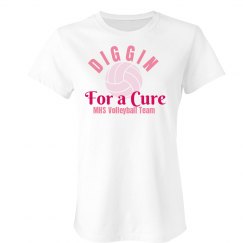 MHS Volleyball Breast Cancer Diggin White