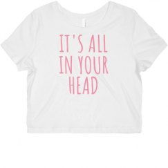 Ladies Slim Fit Crop Top Tee