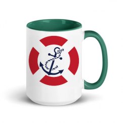 15oz Ceramic Mug with Color Inside